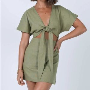 Princess Polly front tie mini dress